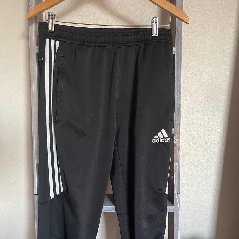 Adidas Track Pants | L | Black/White